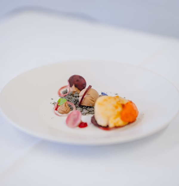 American with European influence (fine dining) dish